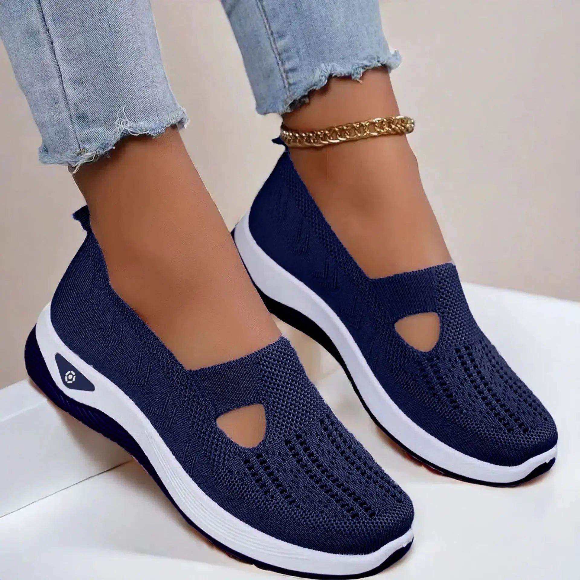 Summer Breathable Non-slip Soft Sole Elderly Shoe Women's Casual Shoes Middle-aged and Elderly Walking Flat Shoes Fo Women