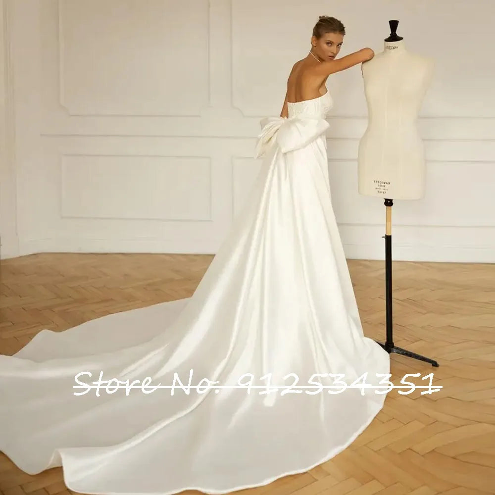 Gelinlik Boat Neck Mermaid Wedding Dresses