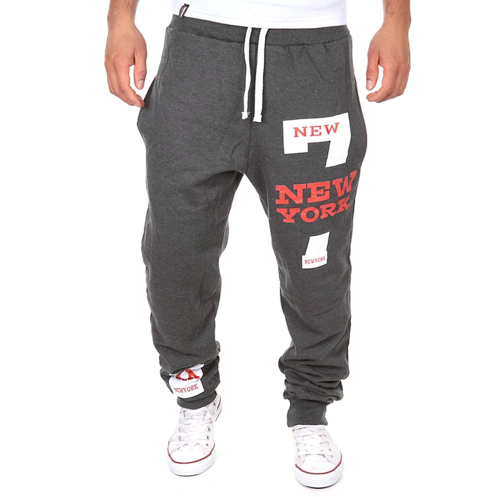 Men's Active Letter Print Joggers Trousers
