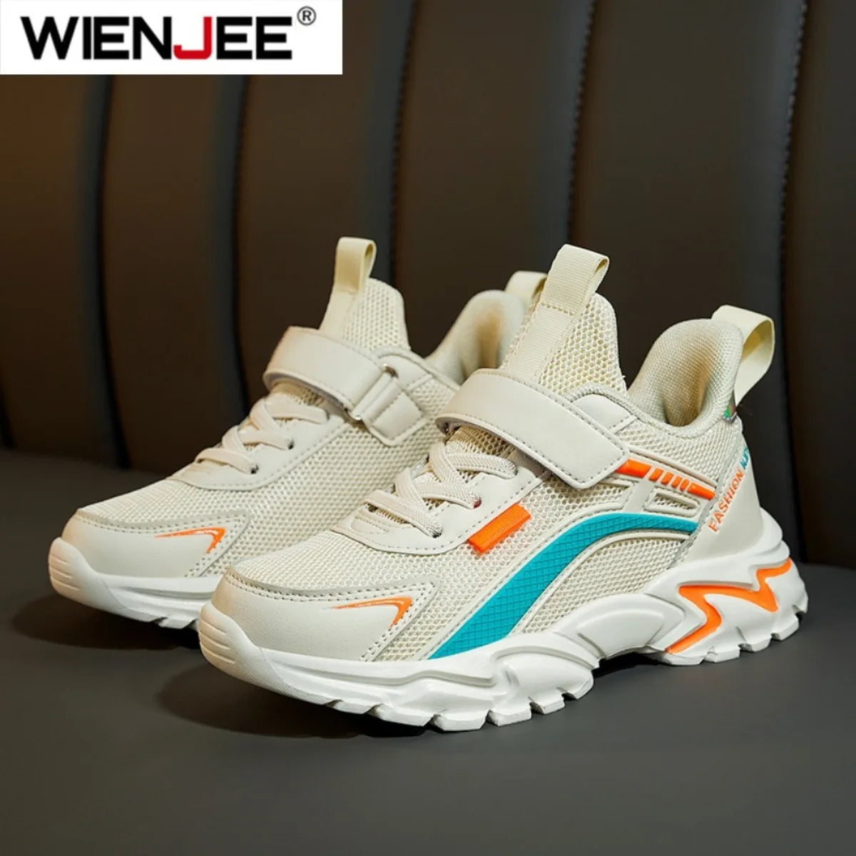 Lightweight Children's Black Sneakers Breathable Mesh for Boys Casual Walking Shoes Non-slip Kid Girls' School Running Shoes