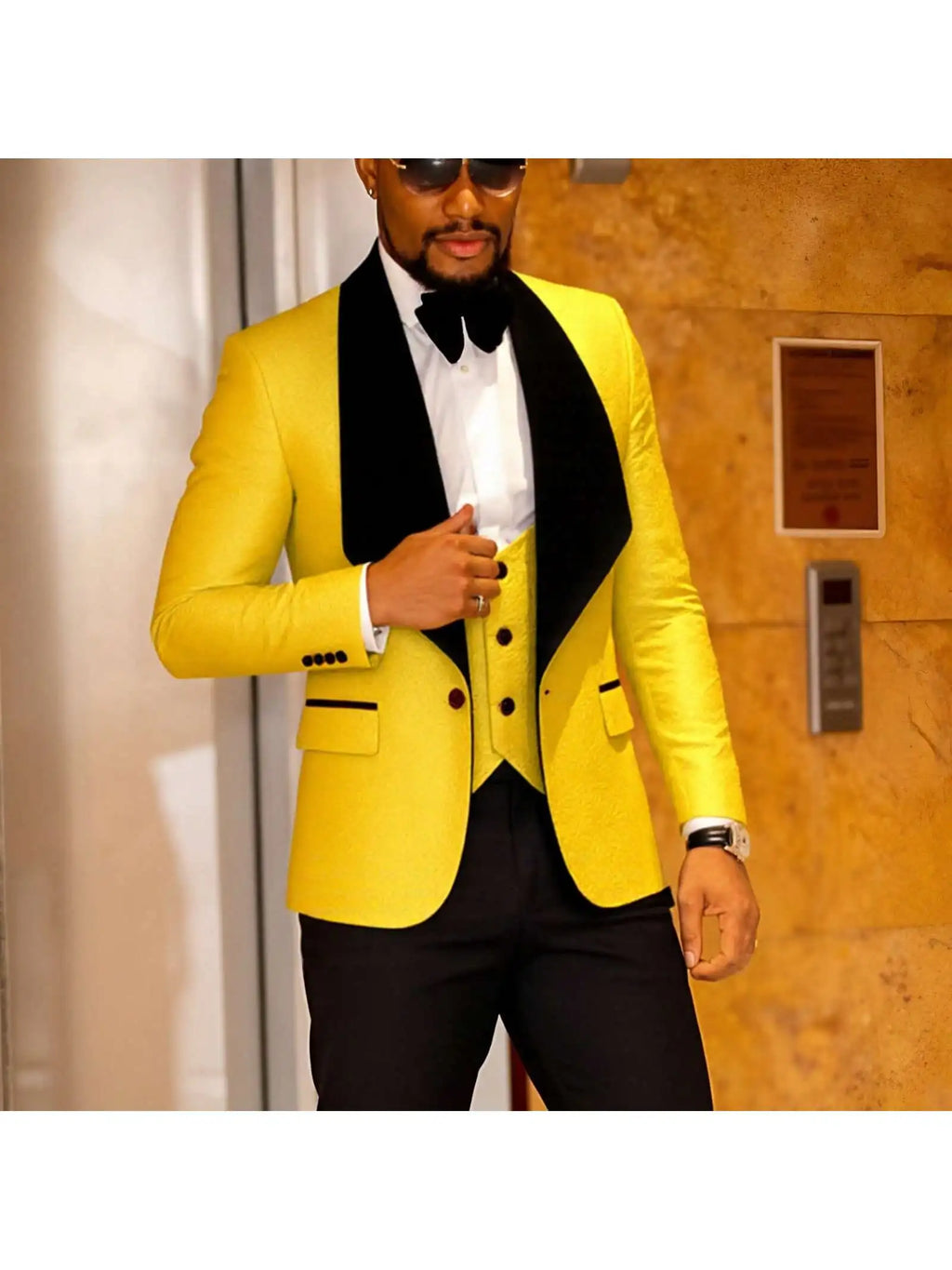 Mens 3 Piece Floral Tuxedo