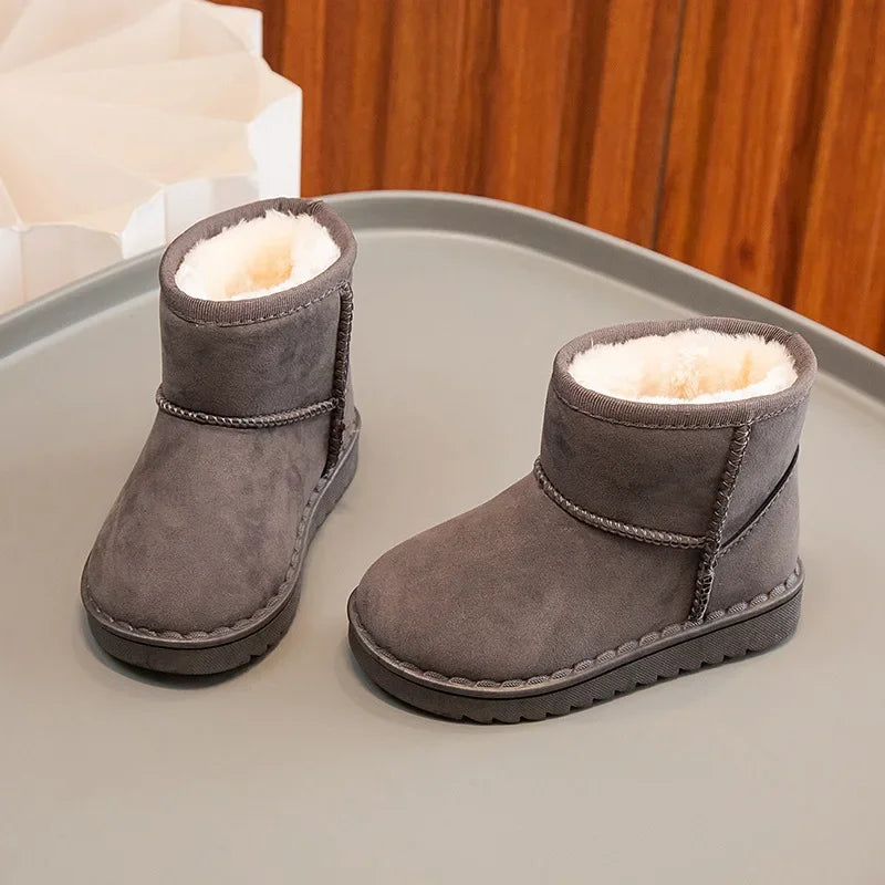 2-10Y Children's Snow Boots for Winter 2024 New Cotton Shoe for Boys and Girls Thickened and Warm Children's Plush Snow Shoes