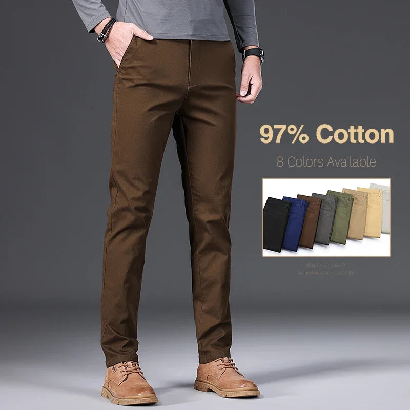 Men's Casual Pants Autumn Fashion Comfortable Business Trousers