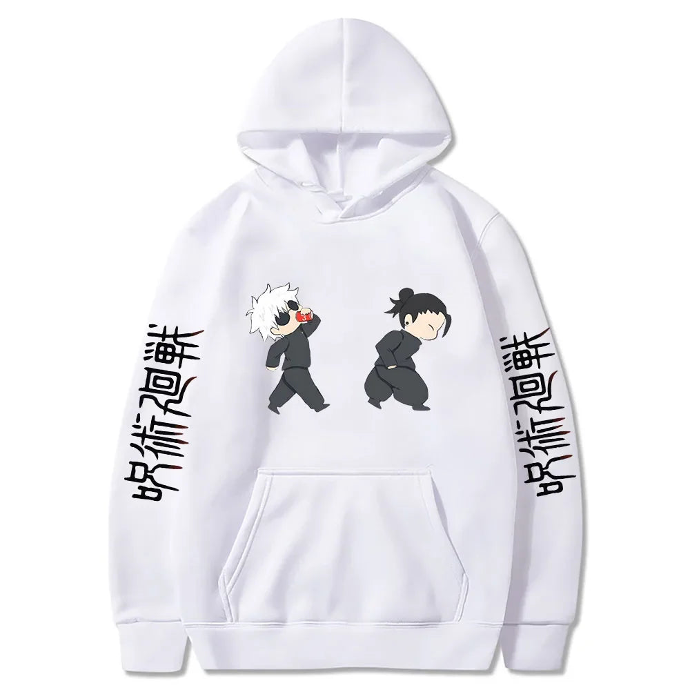 Jujutsu Kaisen Anime Hoodies Satoru Gojo Cute Print Sweatshirts