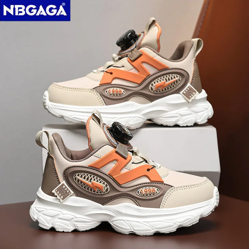 Children's Boys Running Shoes Lightweight Breathable Sports Sneakers for School Fashion Casual Walking Anti-Slip