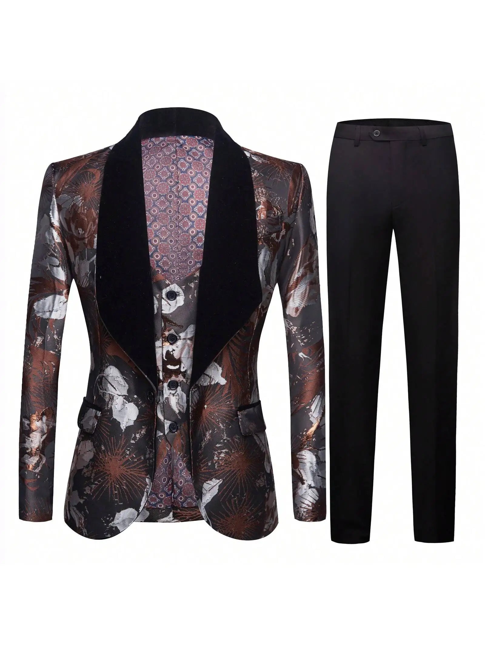 Men’s Slim Fit One Button Tuxedo Suit