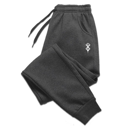 Print Men's Trousers Autumn And Winter Casual Pants