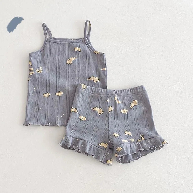 Baby Girl Floral Print Clothes Set