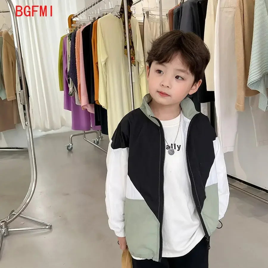 Children's Contrasting Sunscreen Clothing