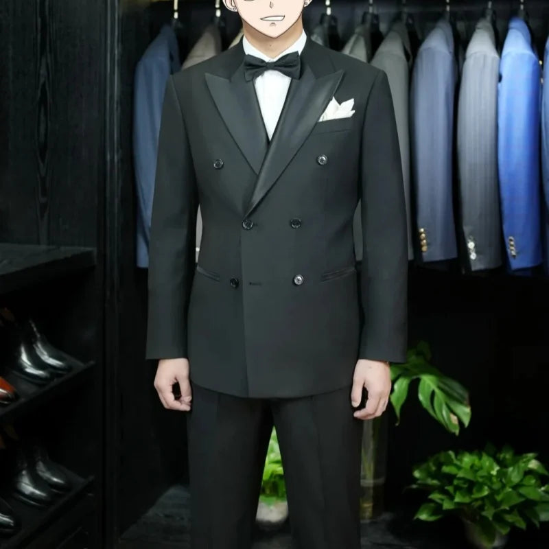 High Quality Black Men's 3-piece Suit