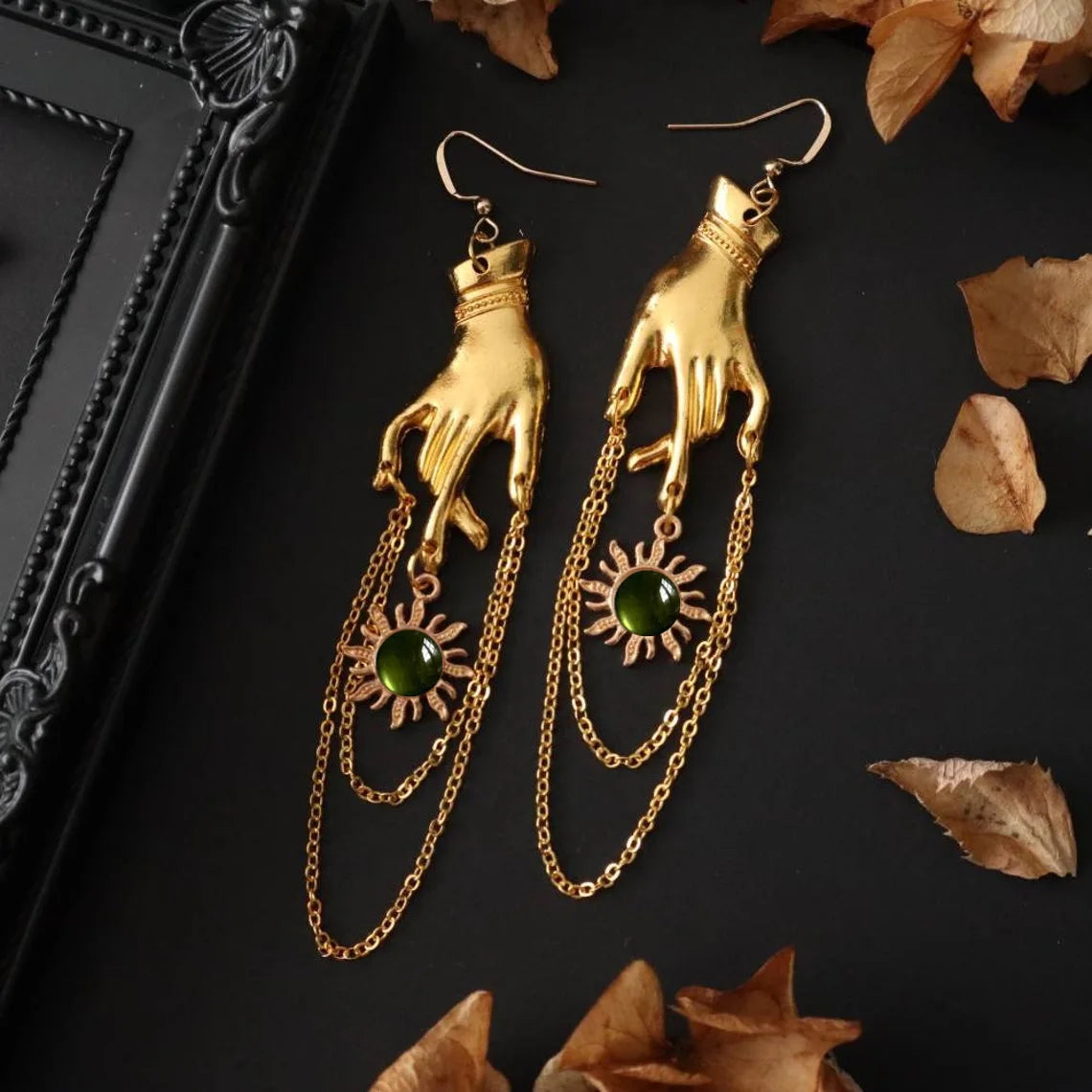 Vintage Sun Earrings Women Fashion
