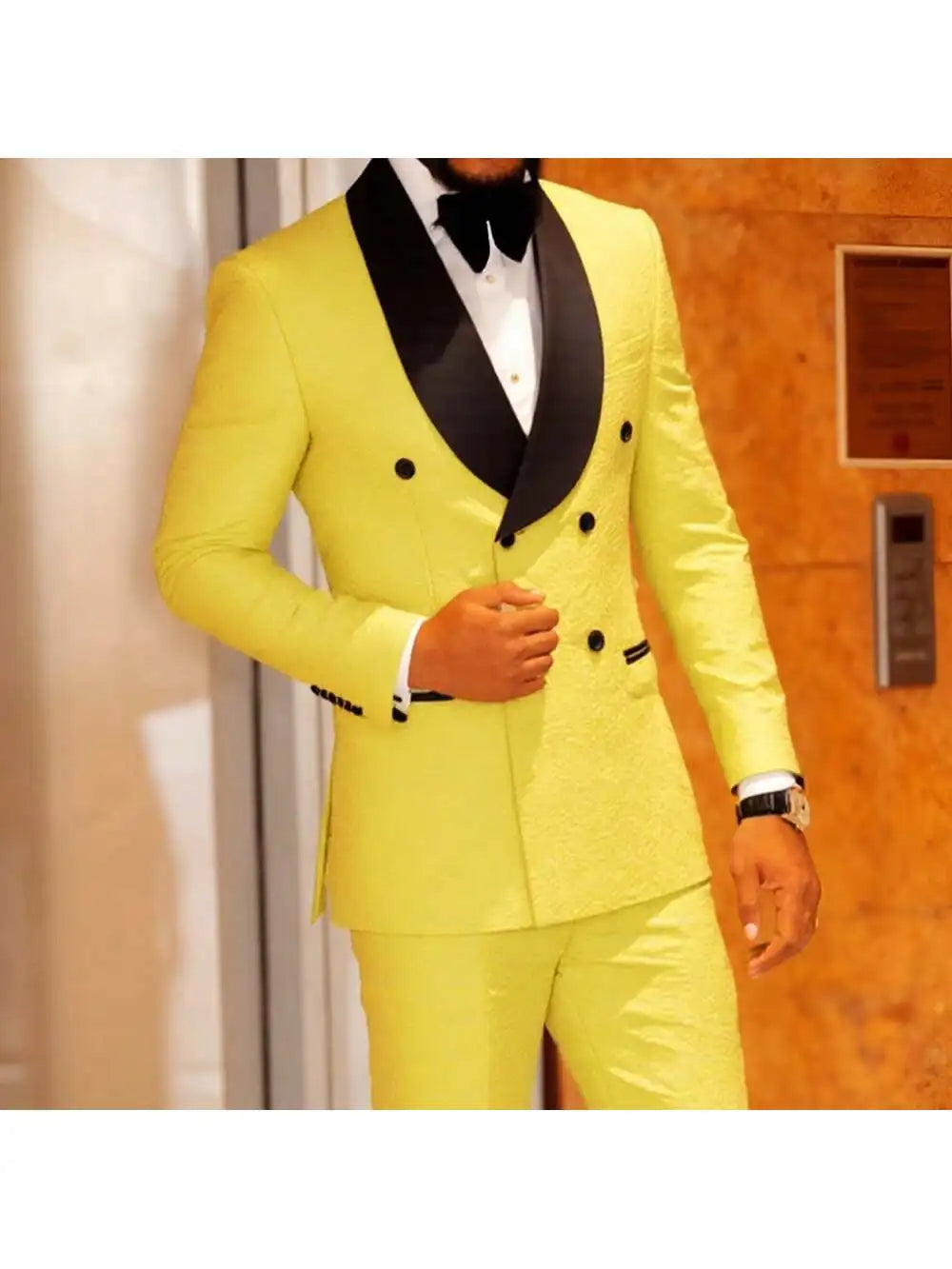 Men's 2 Piece Slim Fit Floral Tuxedo Suit