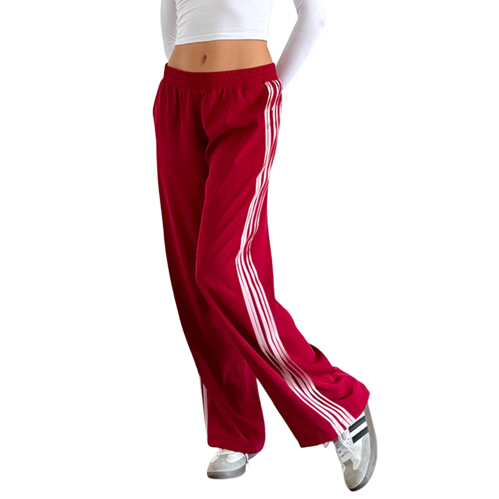 Women s High Waisted Striped Pants