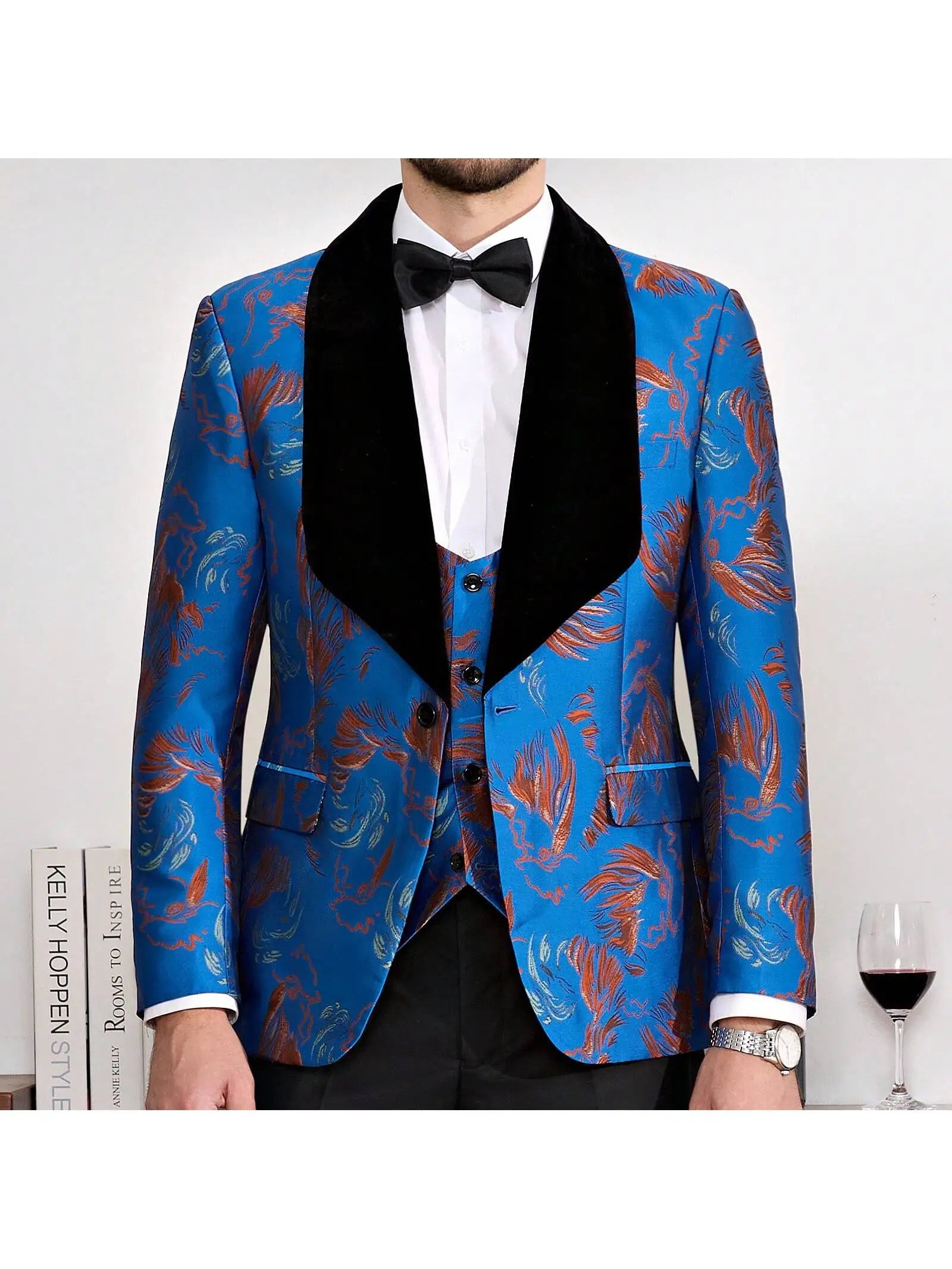 Tuxedo Suits for Men 3 Piece Regular Suit