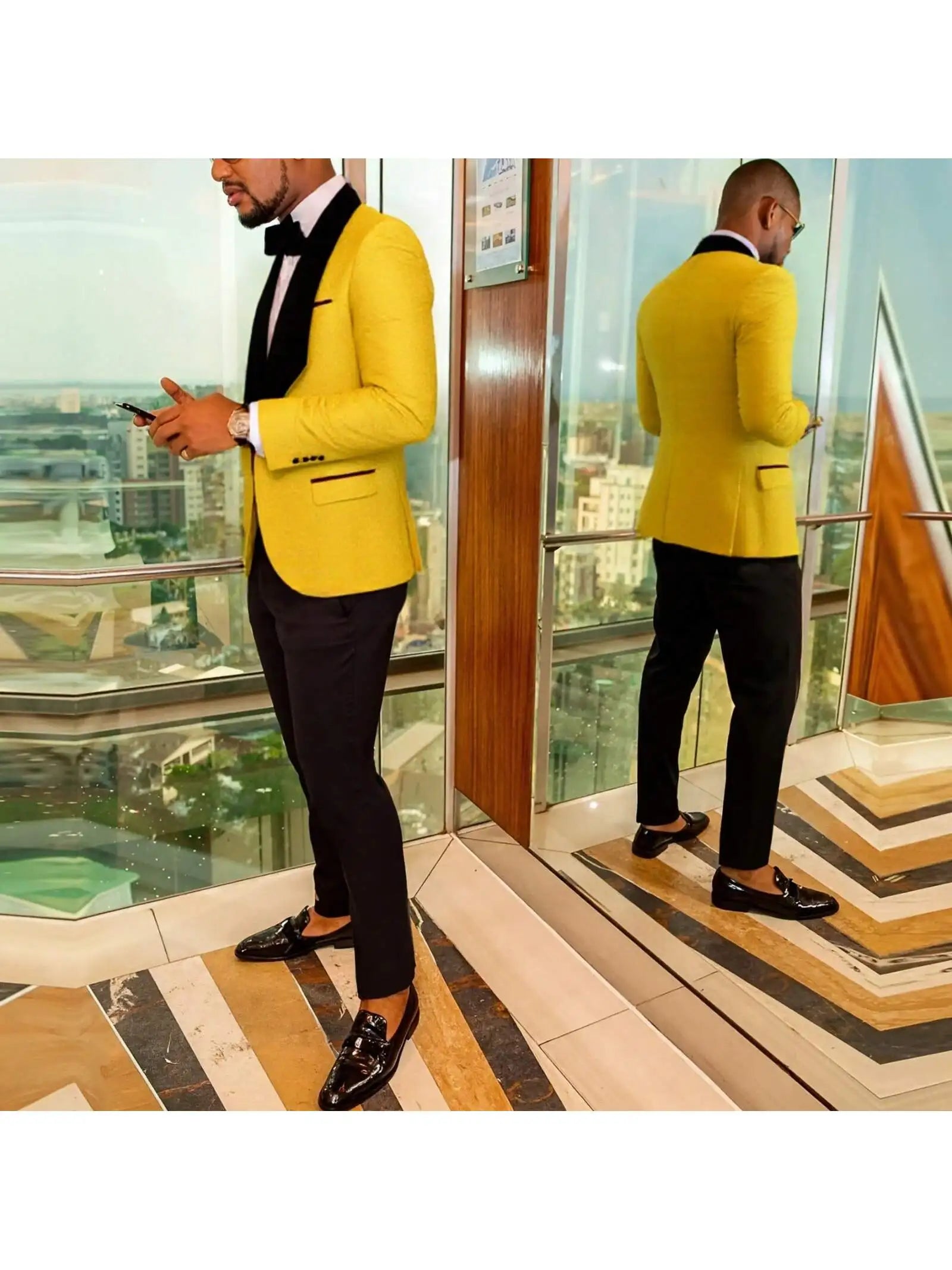 Mens 3 Piece Floral Tuxedo