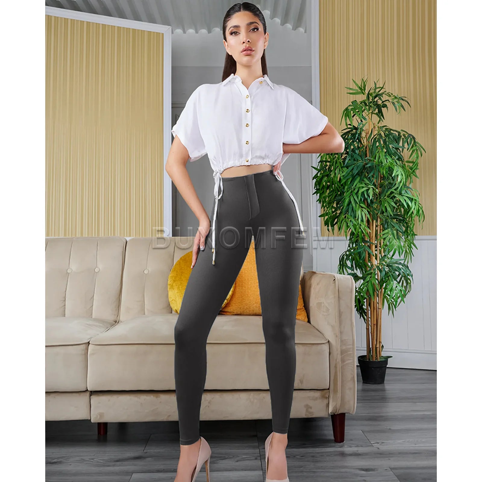 2024 New Summer Elegant & Stylish Flared Trousers Breathable High Quality Comfortable High Waist Pants Women Unique Daily Pants