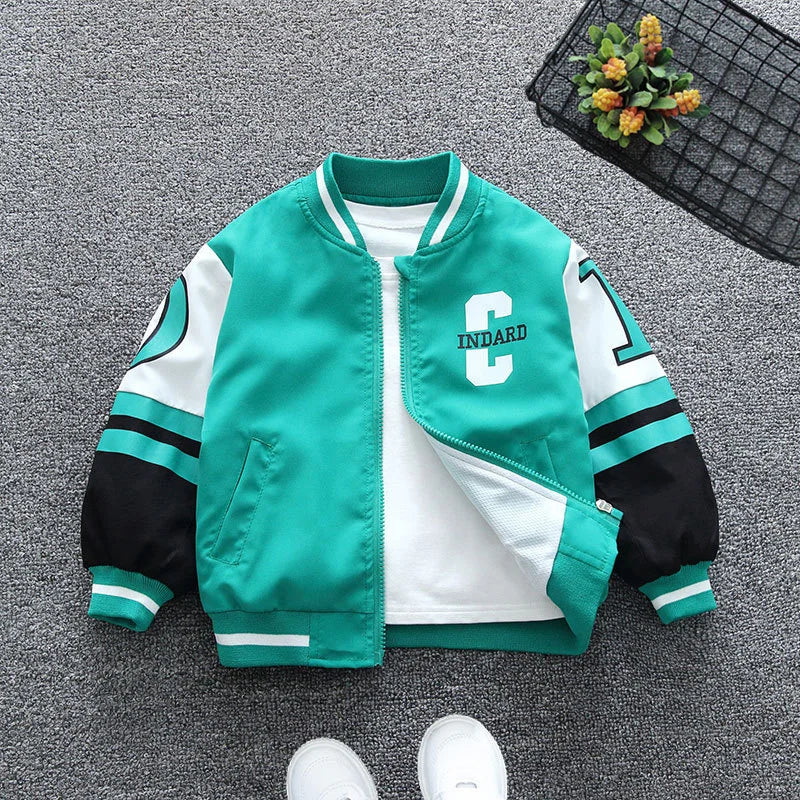 Kids Fashion Letter Print Jacket