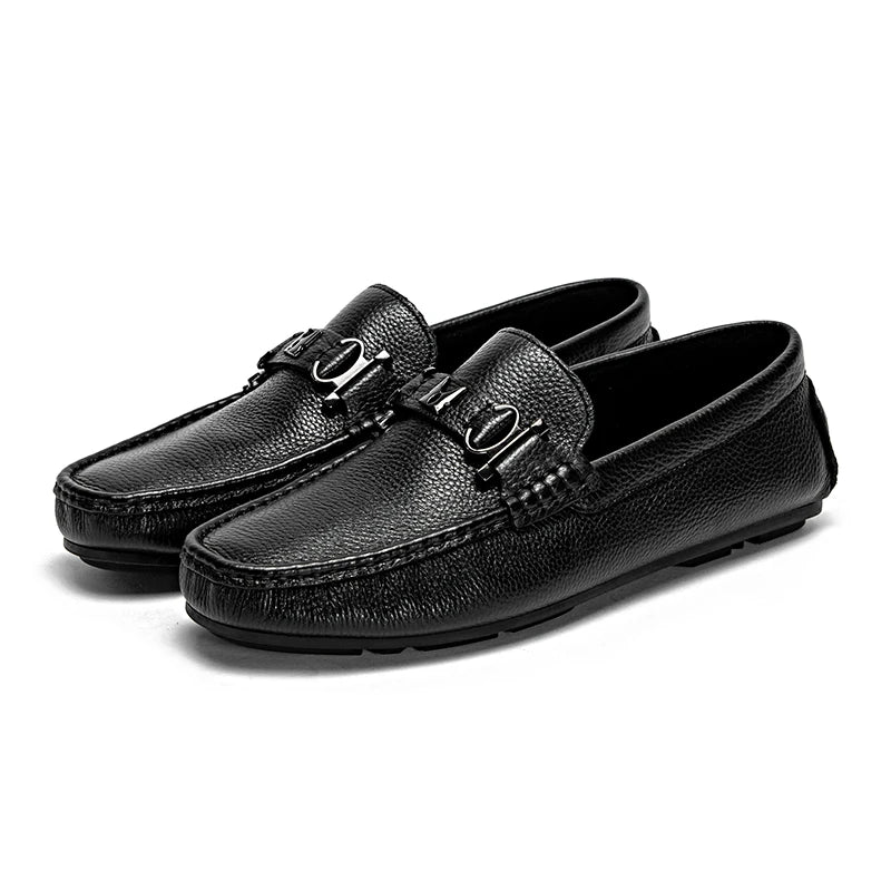 CHCH Men's Leather Shoes 2024 New Cow Leather Comfortable Casual Dress Shoes Business Men's Shoes