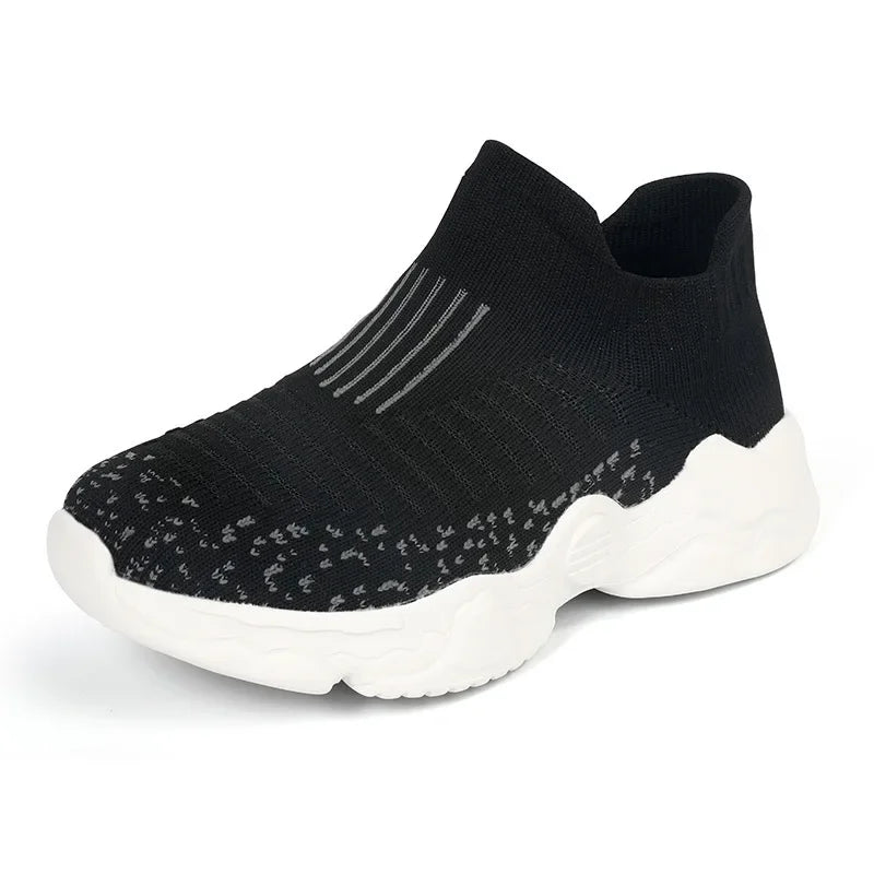 Children's Casual Shoes Fashionable Knitted Socks Sports Shoes For Boys And Girls Spring Summer Wear Mid To Large Size
