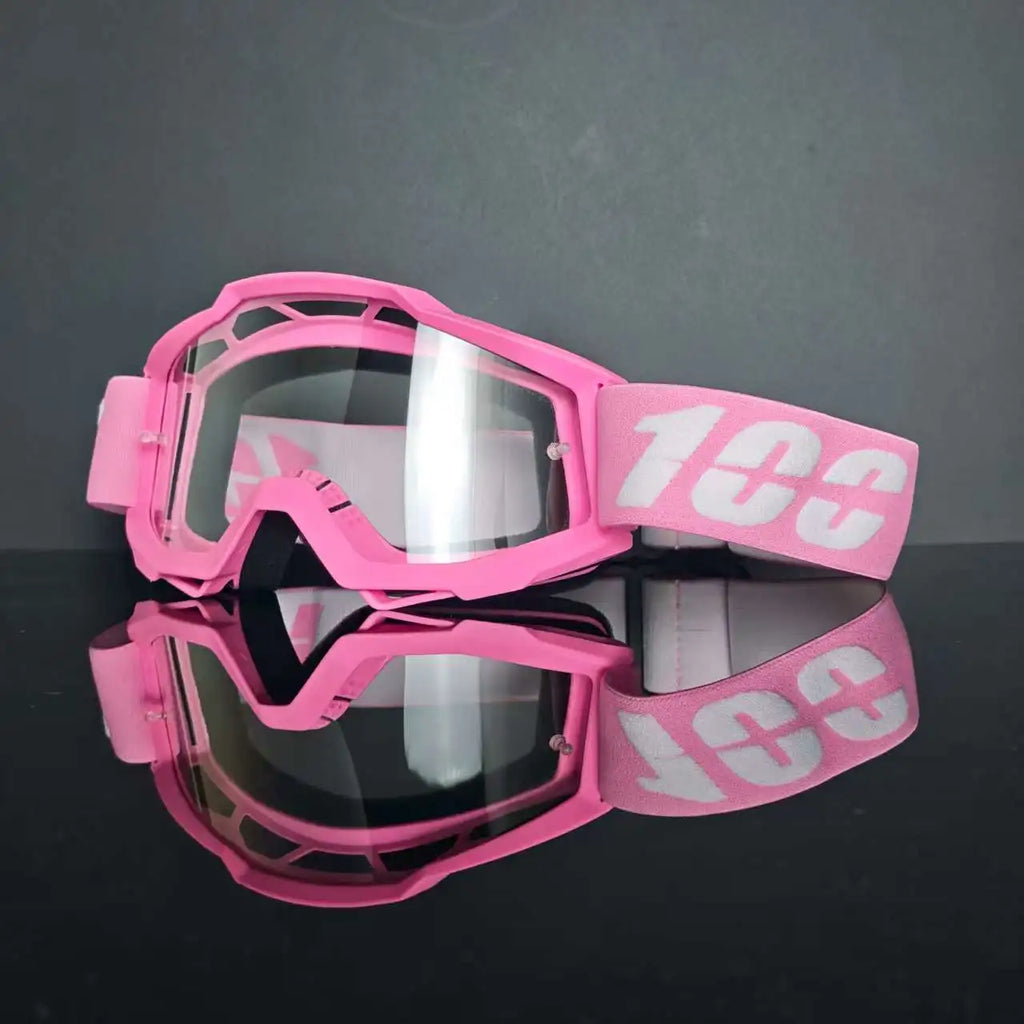 100 Lunettes de Moto, Lunettes de Cyclisme, Lunettes d'Extérieur Tout-Terrain, Lunettes de Ski, Sports de Plein Air, MX ATV Dirt Bike Course Motocross