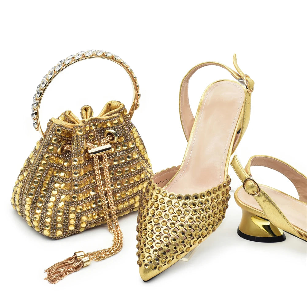 Nigeria Shoe and Bag Wedding Shoes Women Party Pumps