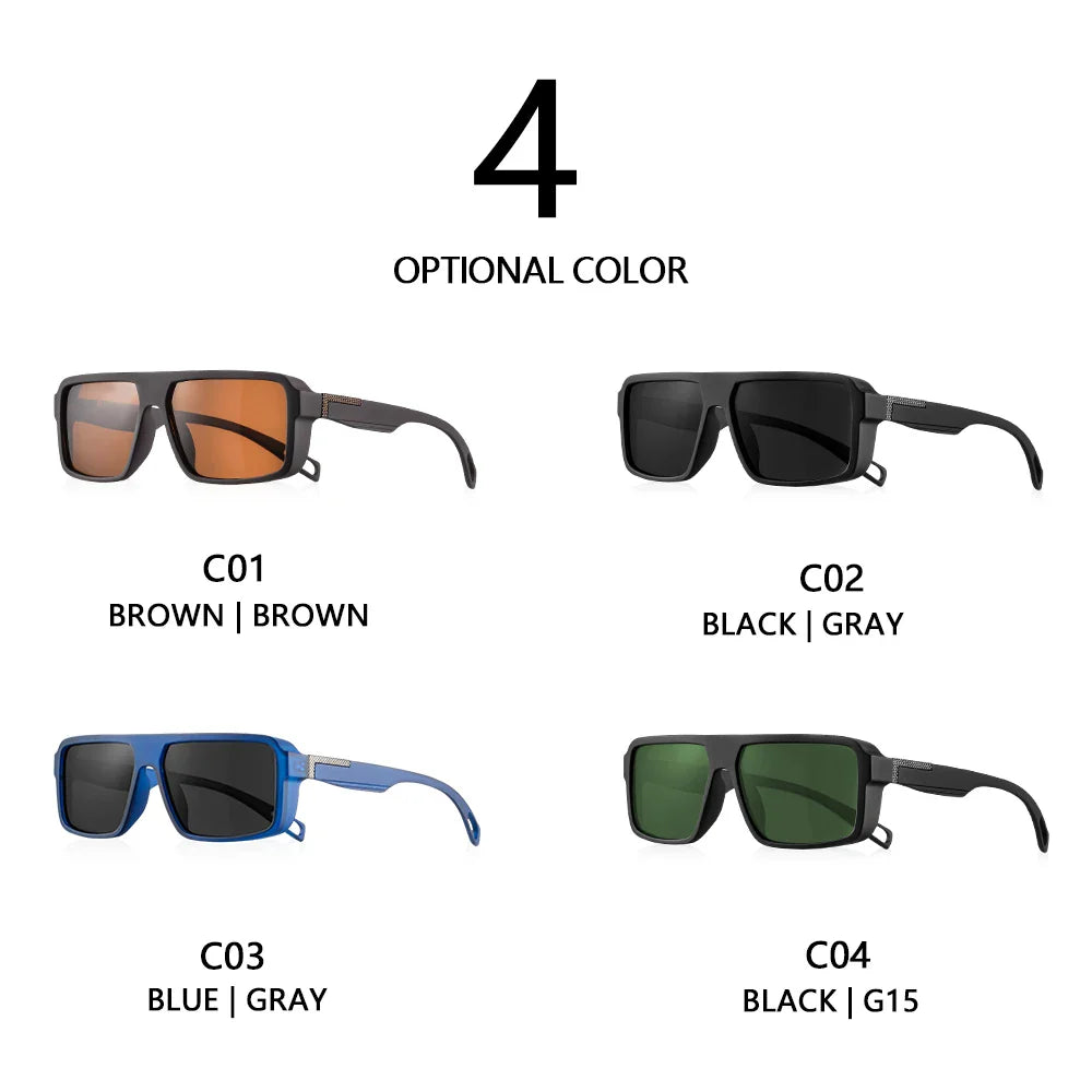 CRIXALIS Classic Square Polarized Sunglasses for Men Women Fashion Sports Sunglasses Male Vintage Outdoor Driving Fishing Shades