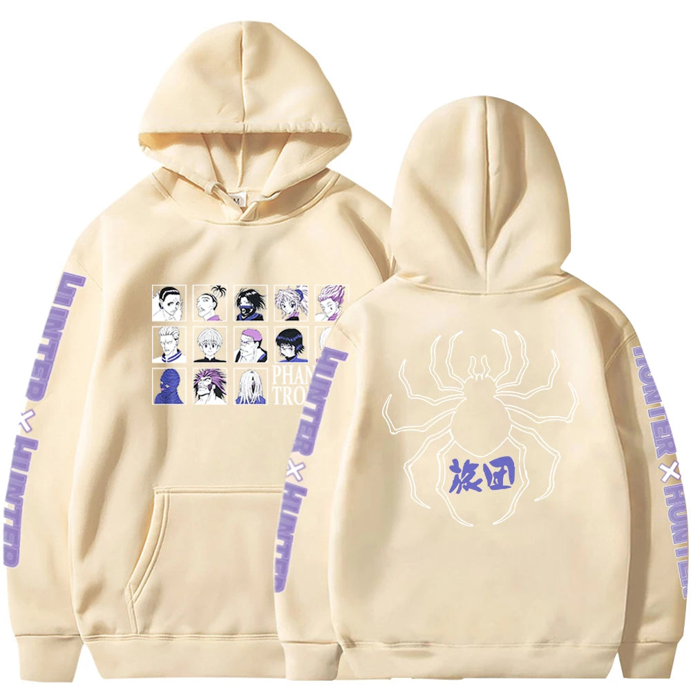 Phantom Troupe Hisoka Chrollo Print Hooded Hunter X Hunter Anime Sweatshirt