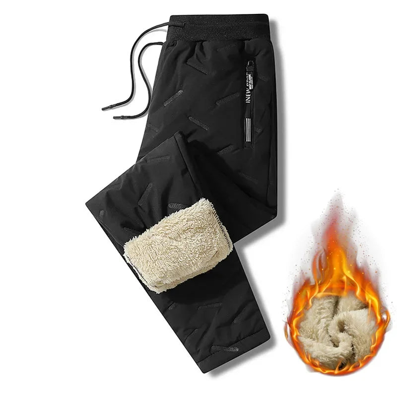 Winter Sweat wear Men Plush Thick Fleece Sweatpant