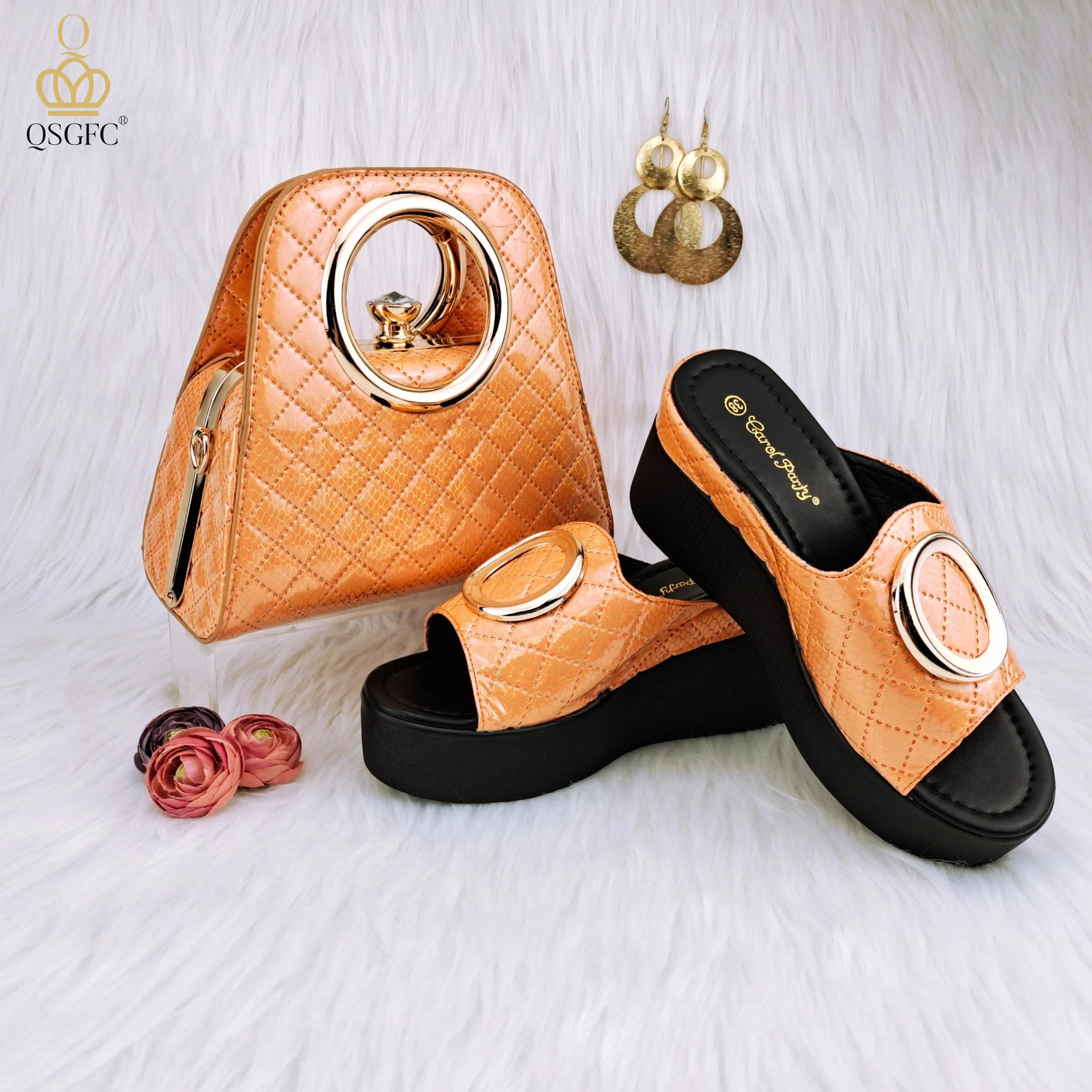 Comfortable Insole Versatile Round Metal Decoration Ladies Sandals