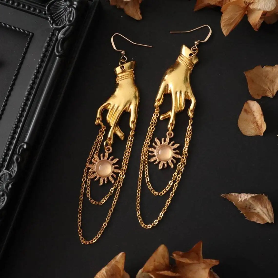 Vintage Sun Earrings Women Fashion