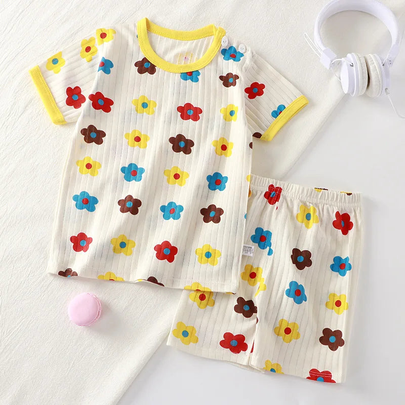 Children Print Short Sleeve T-Shirt