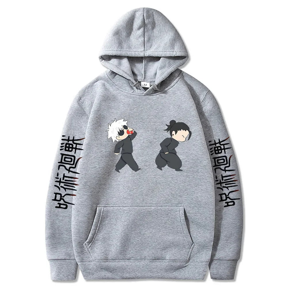 Jujutsu Kaisen Anime Hoodies Satoru Gojo Cute Print Sweatshirts