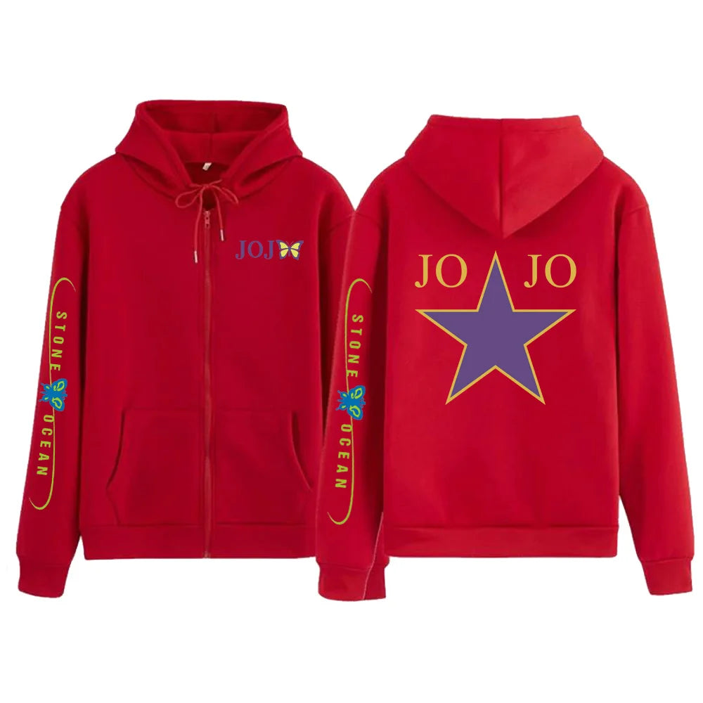 Anime Jojo's Bizarre Adventure Stone Ocean butterfly Hoodies