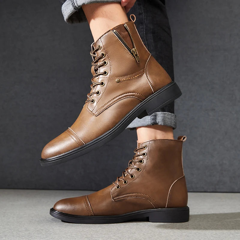 Men's Leather Ankle Boots