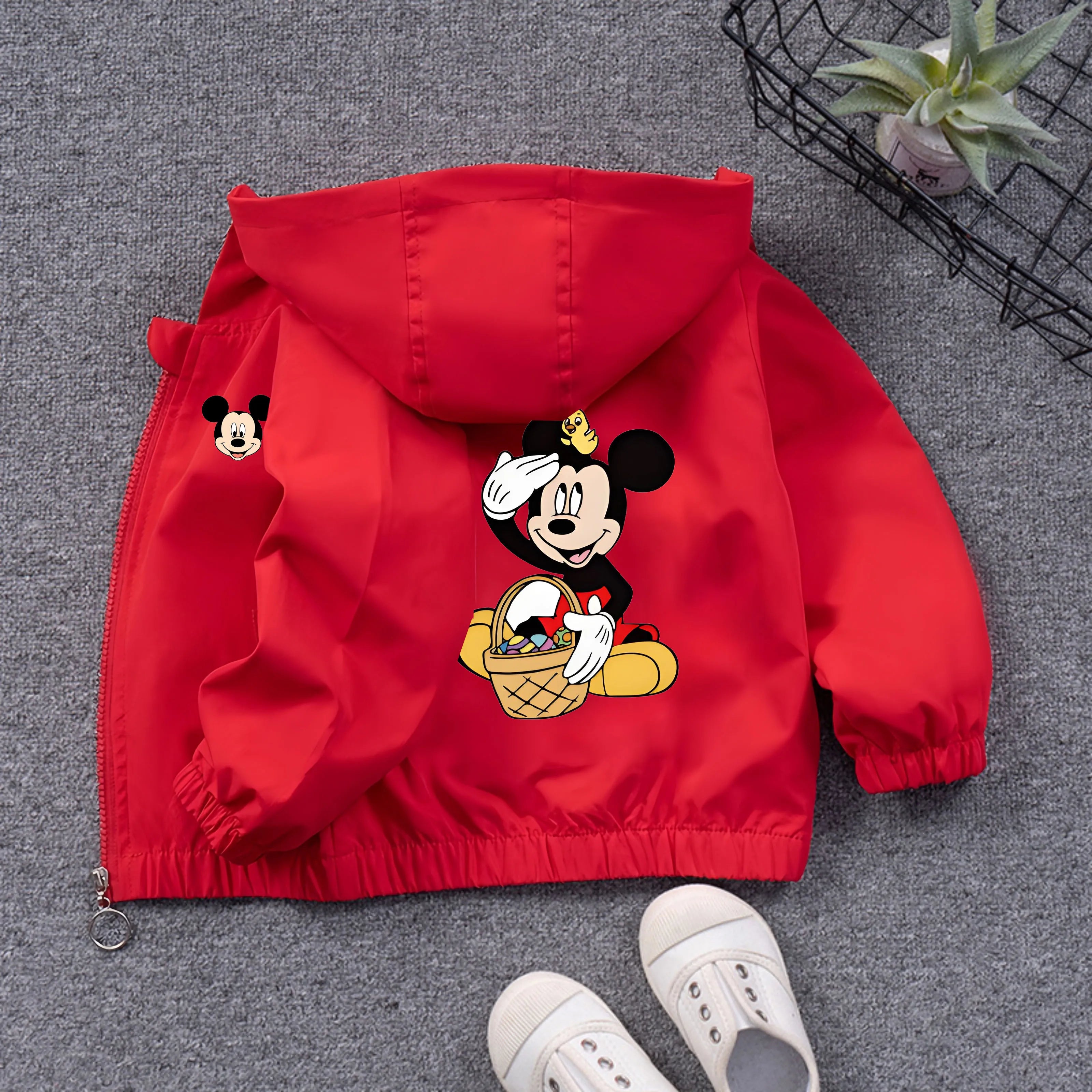 Minnie Mickey Mouse Kids Windbreaker Jacket