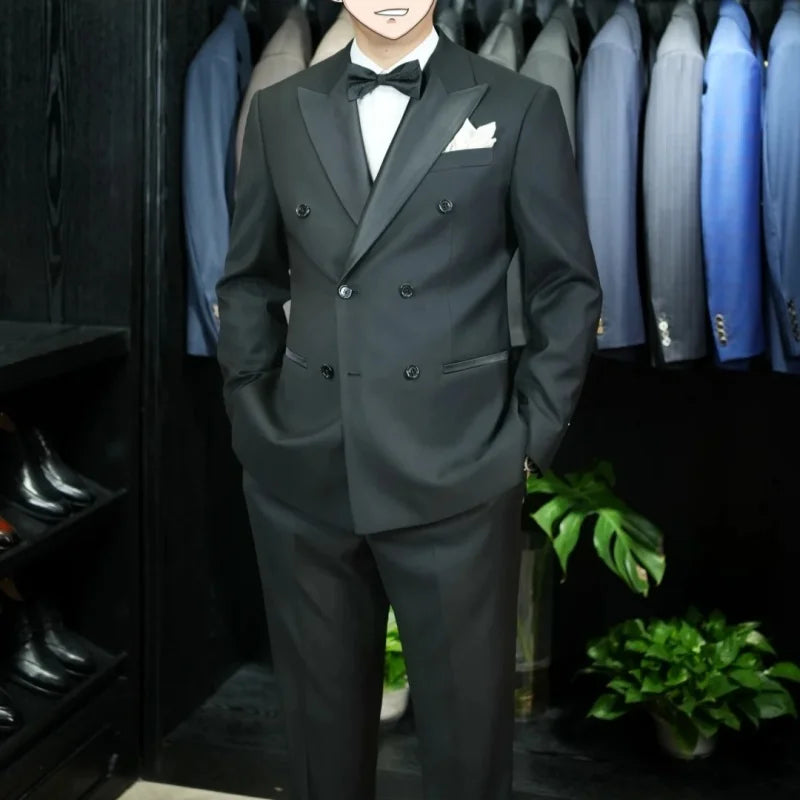 High Quality Black Men's 3-piece Suit