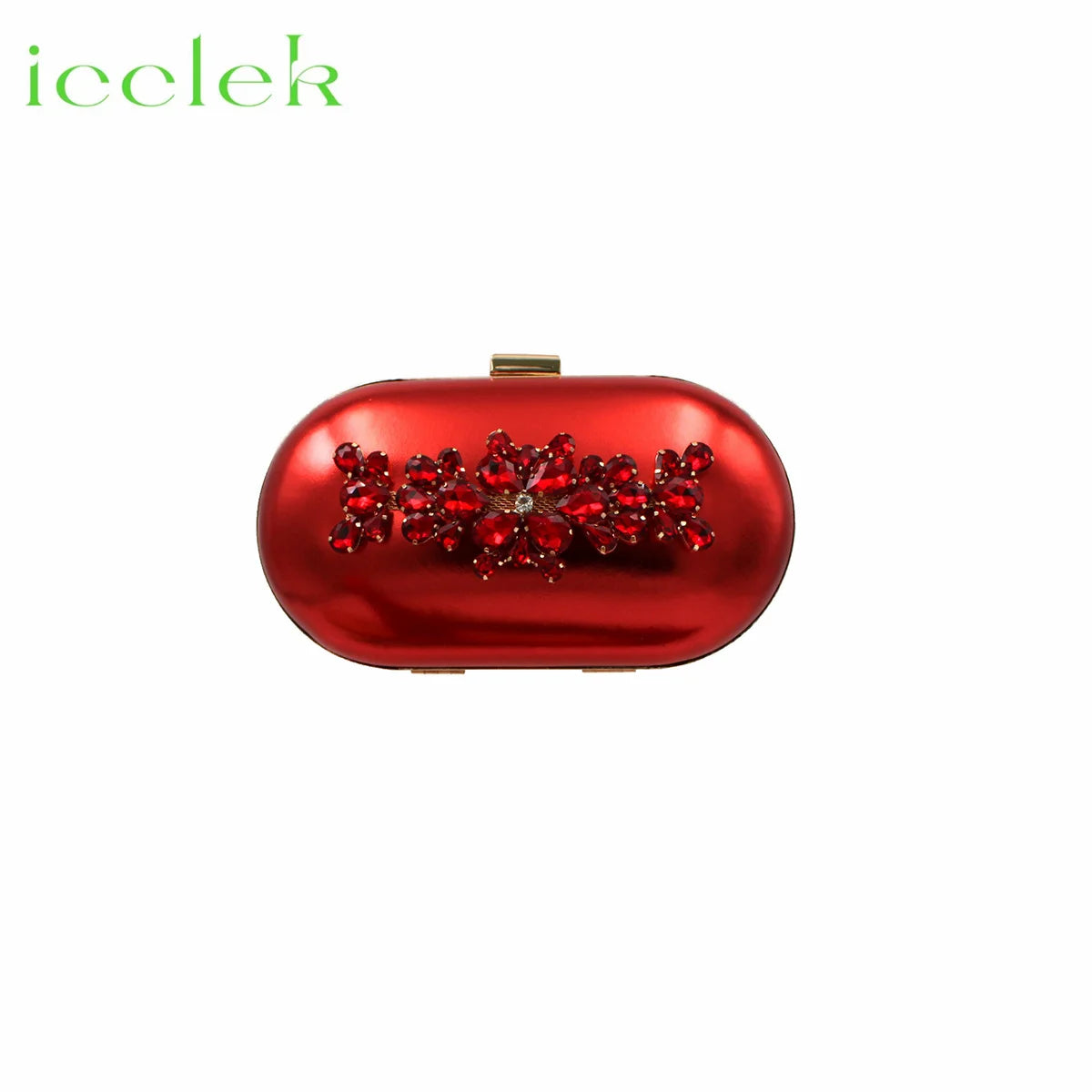 Comfortable Heels and Bag Set in Red Color for Party