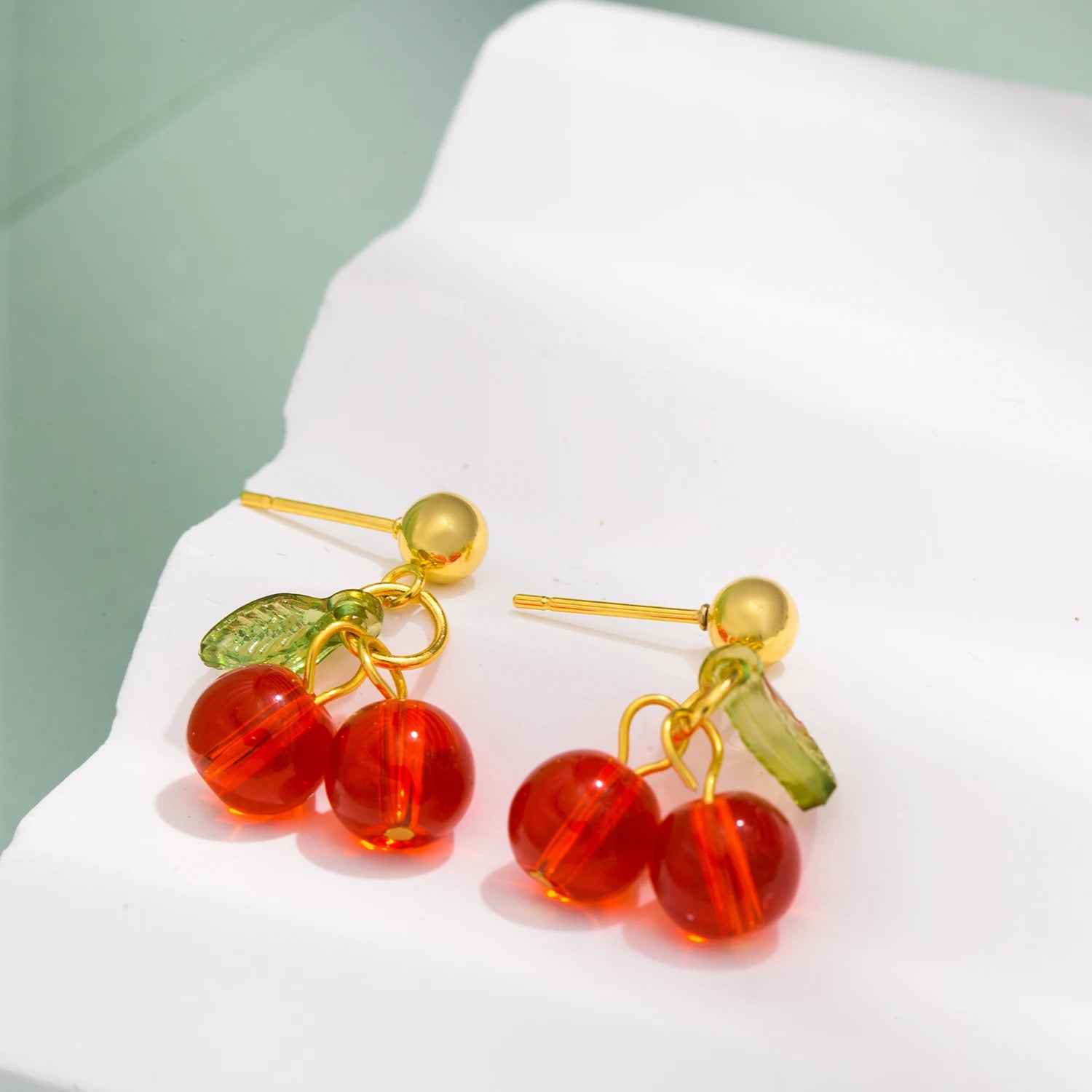 Stainless Steel 18K Gold PVD Plated Drop Earrings for Women