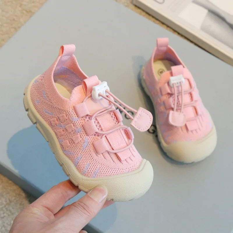 Spring Autumn Baby Girls Boys Casual Shoes Outdoor Non-slip Soft Sole Children Shoes Comfortable Breathable Mesh Kids Shoes