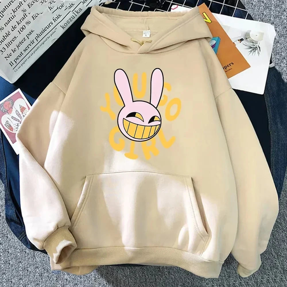 2025 YOU GO GIRL Digital Circus Jax Hoodie Fashion Women Harajuku Funny Cute Rabbit Hoodie Unisex Cartoon Vintage Pullover