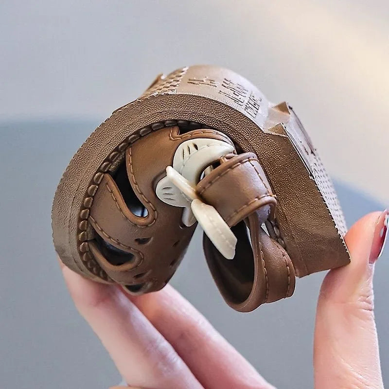 1-4Years Toddlers Shoe Children's Summer Sandals Baby Girls Breathable Bow Sandals Soft Sole Anti slip Princess Hollow Shoes