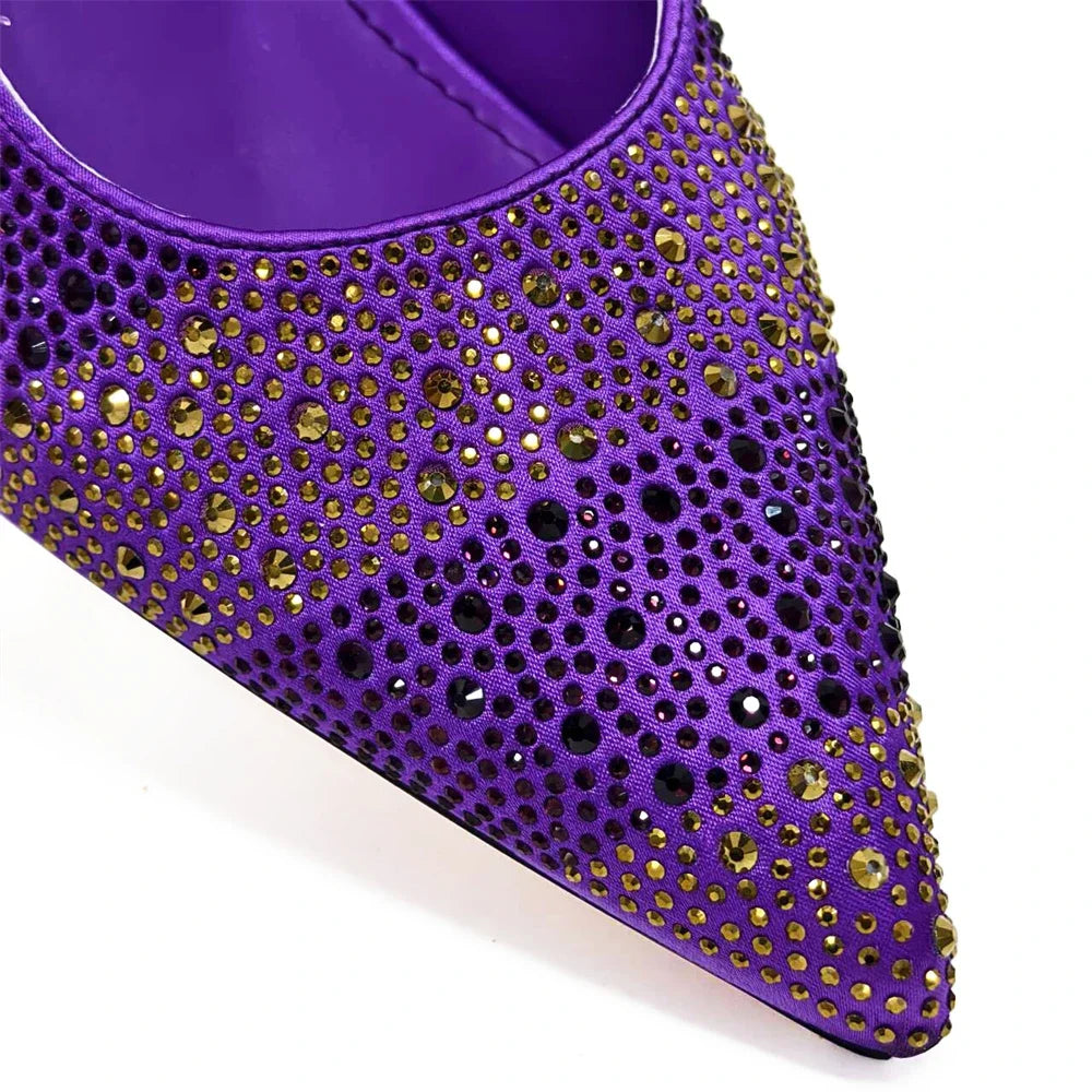 Evening Party Shoes And Bag Set Hollow Design Bag With Shoes