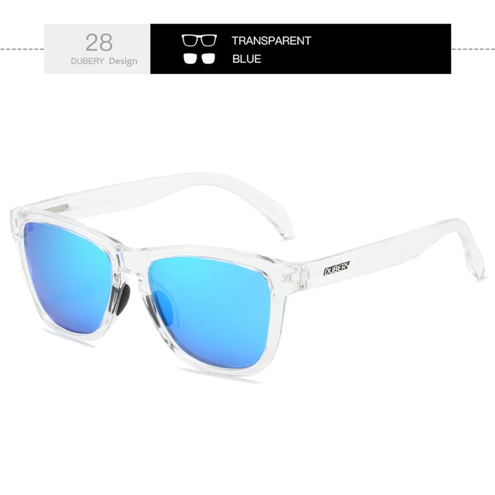 DUBERY Full Rim Polarized Sunglasses For Men And Women 28 Colors Model 550