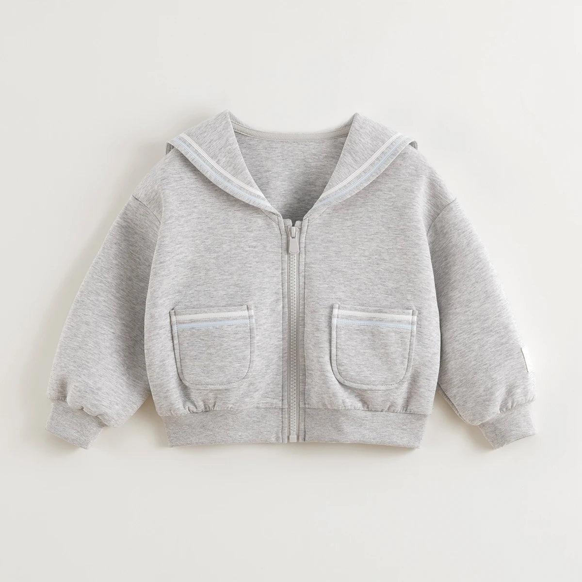 Girls Preppy Style Navy Lapel Jacket