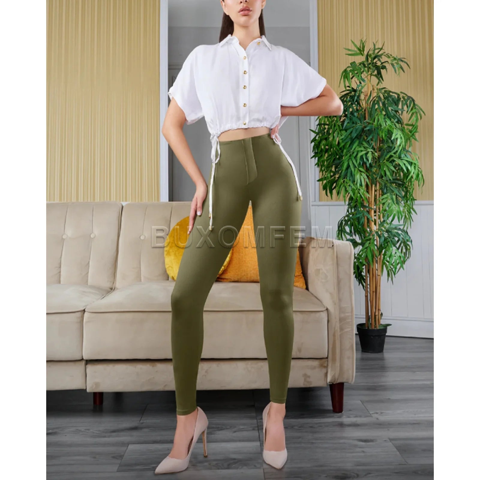 2024 New Summer Elegant & Stylish Flared Trousers Breathable High Quality Comfortable High Waist Pants Women Unique Daily Pants