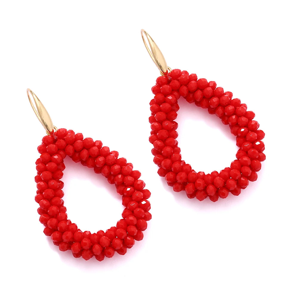Mixed Color Big Drop Earrings for Women