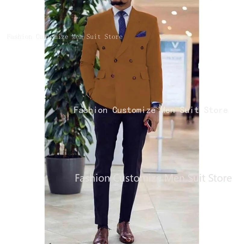 Double Breasted Prom Suits For Men