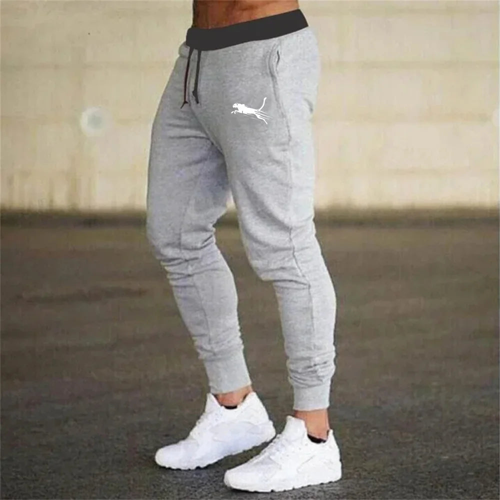 Men's Printed Sweatpants Casual Elastic Trousers