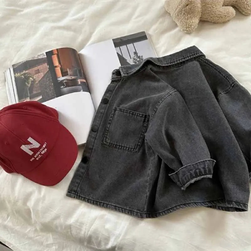 Boys Denim Shirt Children's Thin Jacket