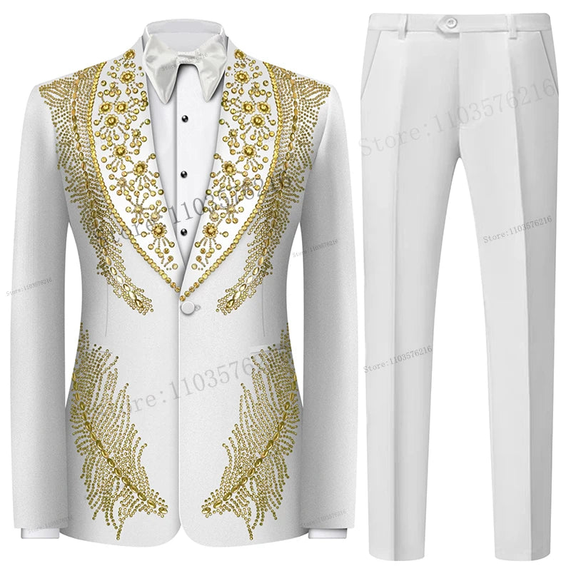 Olibexley Men's Suits 2 Pieces Sets